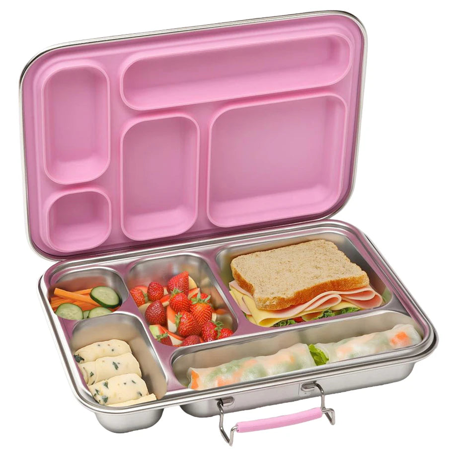 Bonfino Stainless Steel Bento Lunch Box 895ml (Pink)