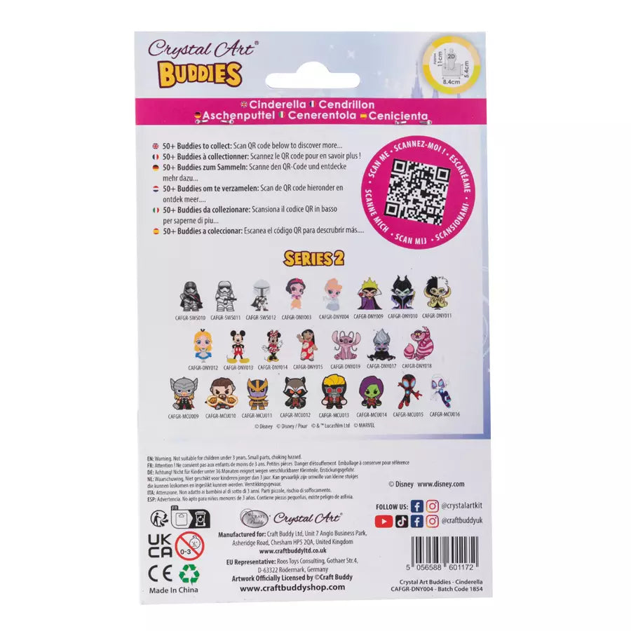 Cinderella Crystal Art Buddies Kit