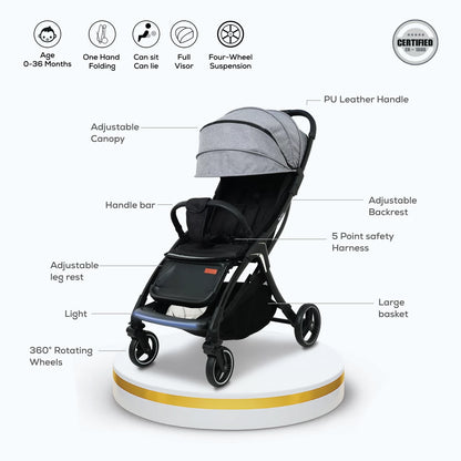Nurtur Luce Baby/Kids Stroller (Grey)