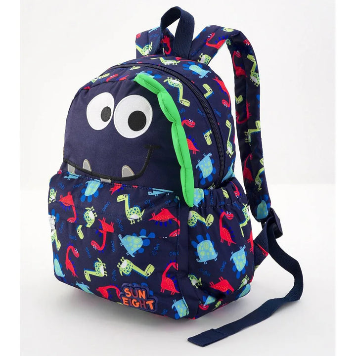 Bonfino Dinosaur Printed Backpack 13"(Blue)