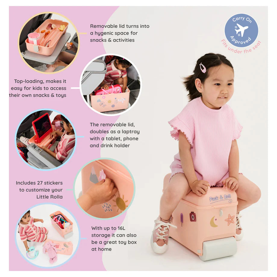 Little Rolla Ride On Suitcase (Dusty Pink) Little Rolla Ride On Suitcase (Dusty Pink)