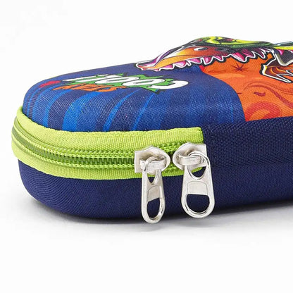 Bonfino Dino Theme Pencil Case (Blue and Green)