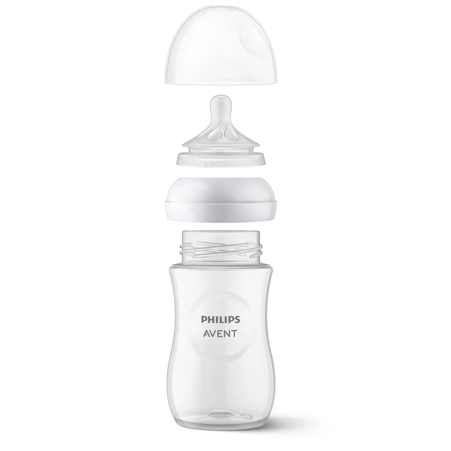Philips Avent Natural 3.0 Feeding Newborn Gift Set W/ 4 Bottles - SCD838/11