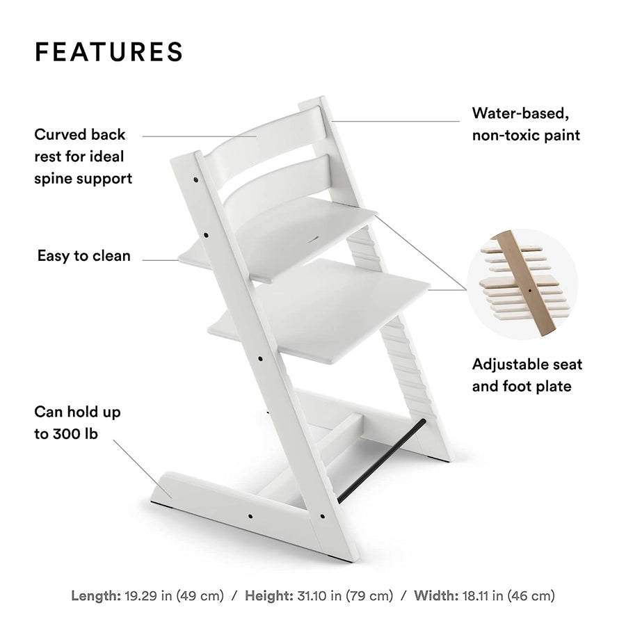 كرسي Stokke Tripp Trapp (أبيض) كرسي Stokke Tripp Trapp (أبيض)