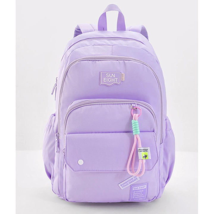Bonfino Solid Backpack 19"(Purple)