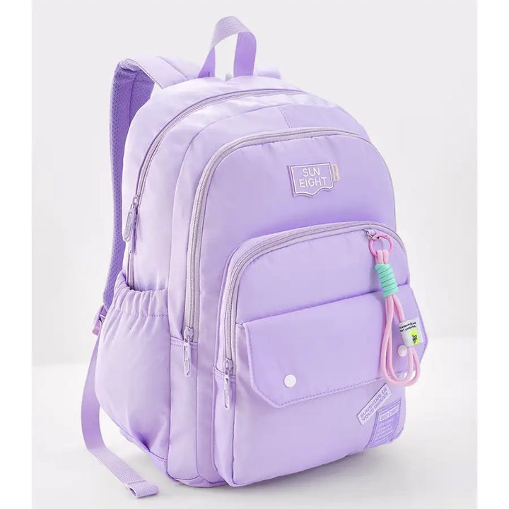 Bonfino Solid Backpack 19"(Purple)