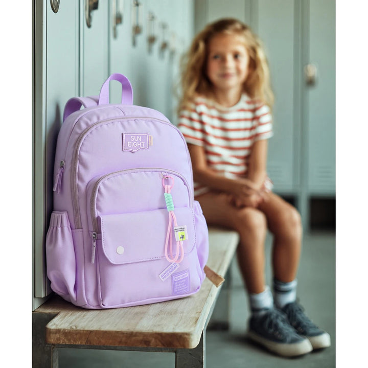 Bonfino Solid Backpack 19"(Purple)