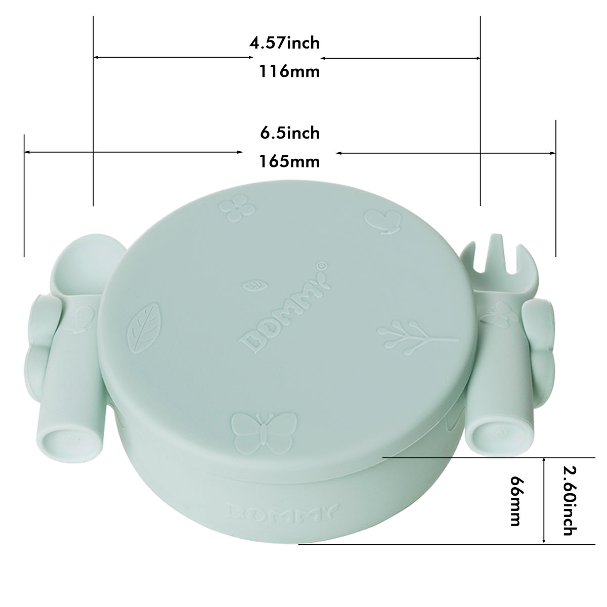 Smily Mia Dommy Butterfly Silicone Baby Feeding Set