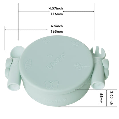 Smily Mia Dommy Butterfly Silicone Baby Feeding Set