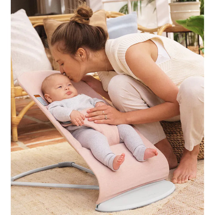 BabyBjörn Bouncer Bliss Woven (Light Pink Mélange)