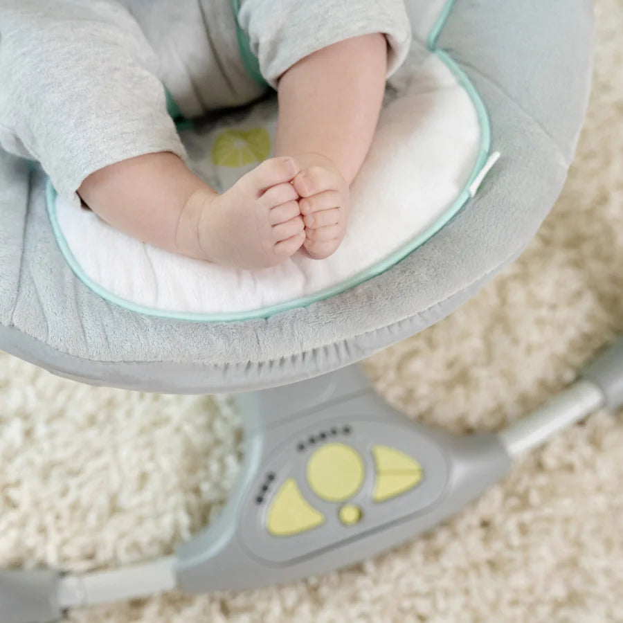 أرجوحة محمولة من Ingenuity Swing 'n Go مع عناق وهتافات أرجوحة محمولة من Ingenuity Swing 'n Go مع عناق وهتافات