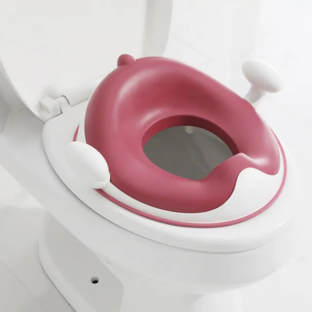 Little Angel Baby Potty Training Toilet Seat For Toddlers (Maroon)