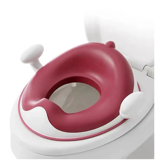 Little Angel Baby Potty Training Toilet Seat For Toddlers (Maroon)