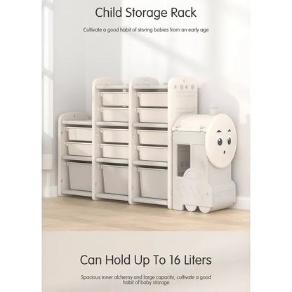 Little Angel Toys Organizers & Multi Storage Rack (Grey)