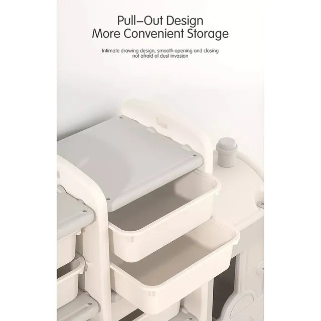 Little Angel Toys Organizers & Multi Storage Rack (Grey)