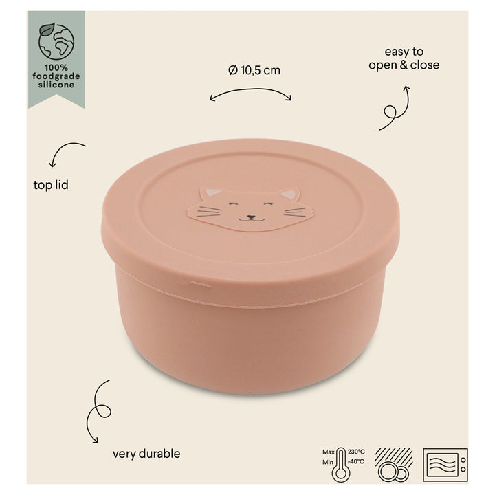 Trixie Silicone Snack Pot with Lid Mrs.Cat