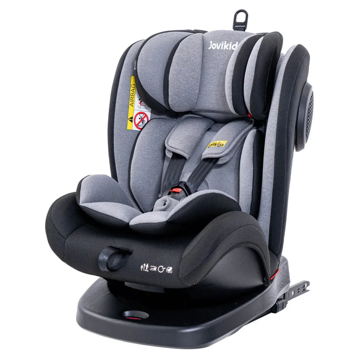 Jovikids Angel ISOFIX Rotating Carseat 360° Group 0/1/2/3 (Black)