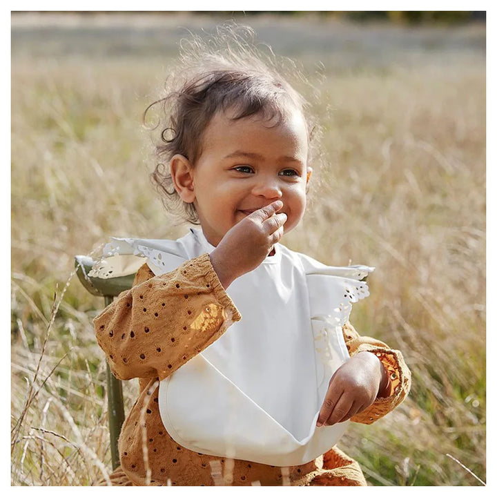 Elodie Details Baby Bib (Vanilla White)
