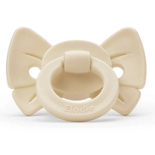 Elodie Details Pacifier Binky Bow (Oat White)