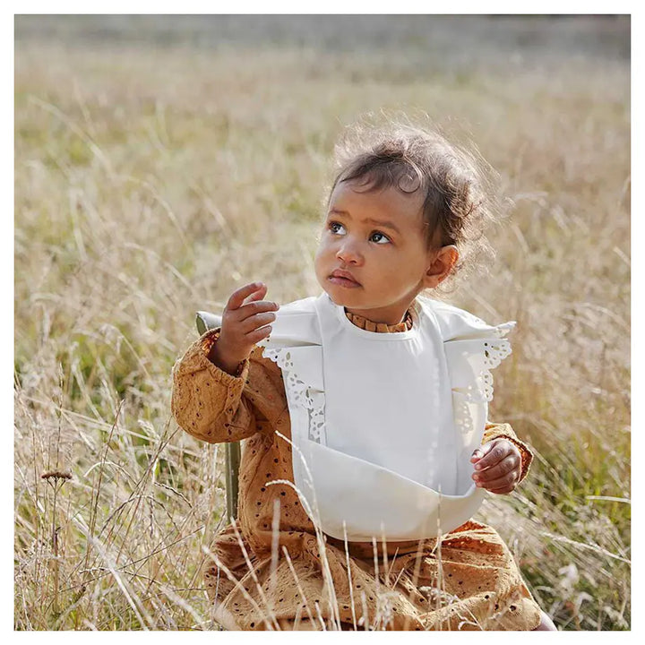 Elodie Details Baby Bib (Vanilla White)