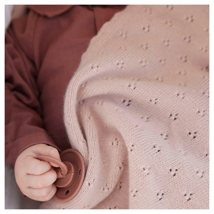Elodie Details Pointelle Blanket (Blushing Pink)