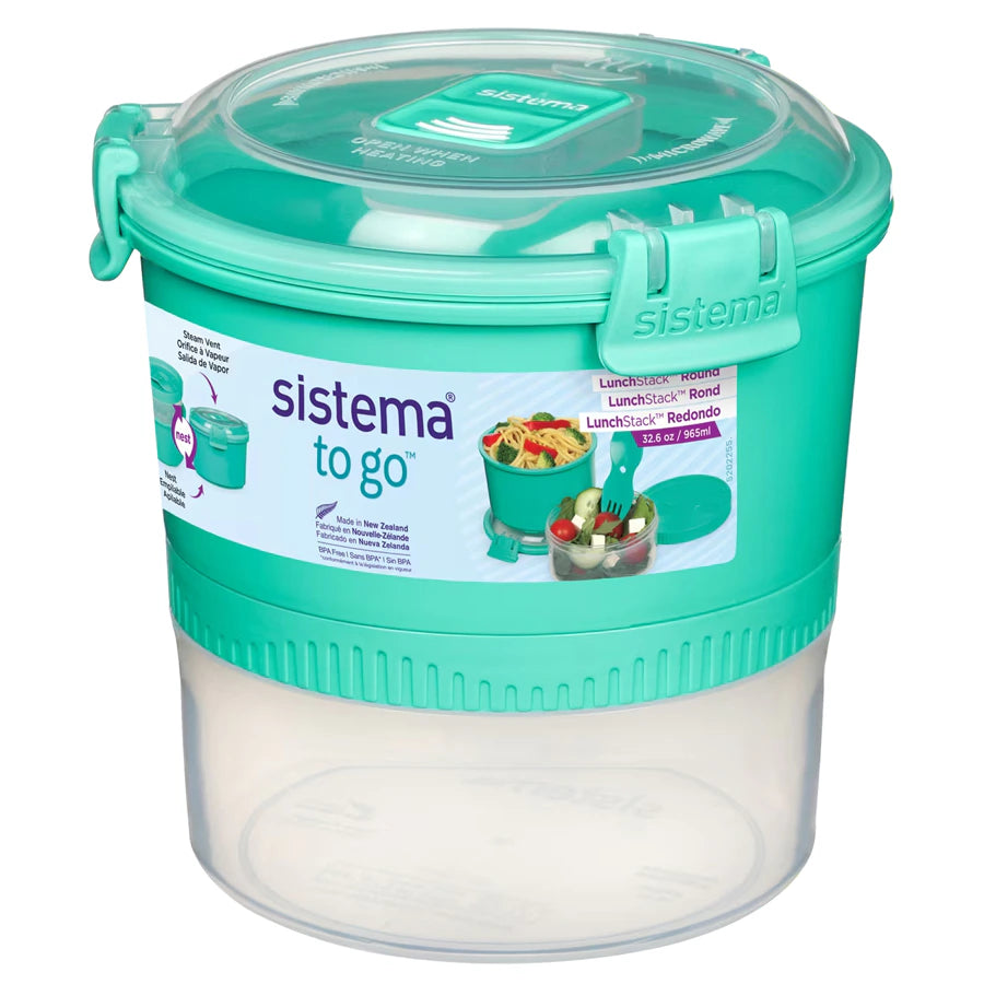 Sistema Lunch Stack To Go Round 965ml