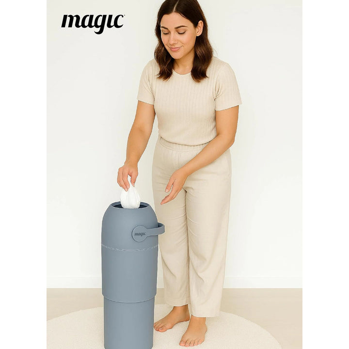 Magic Diaper Pail Thoth L (Pigeon Blue)