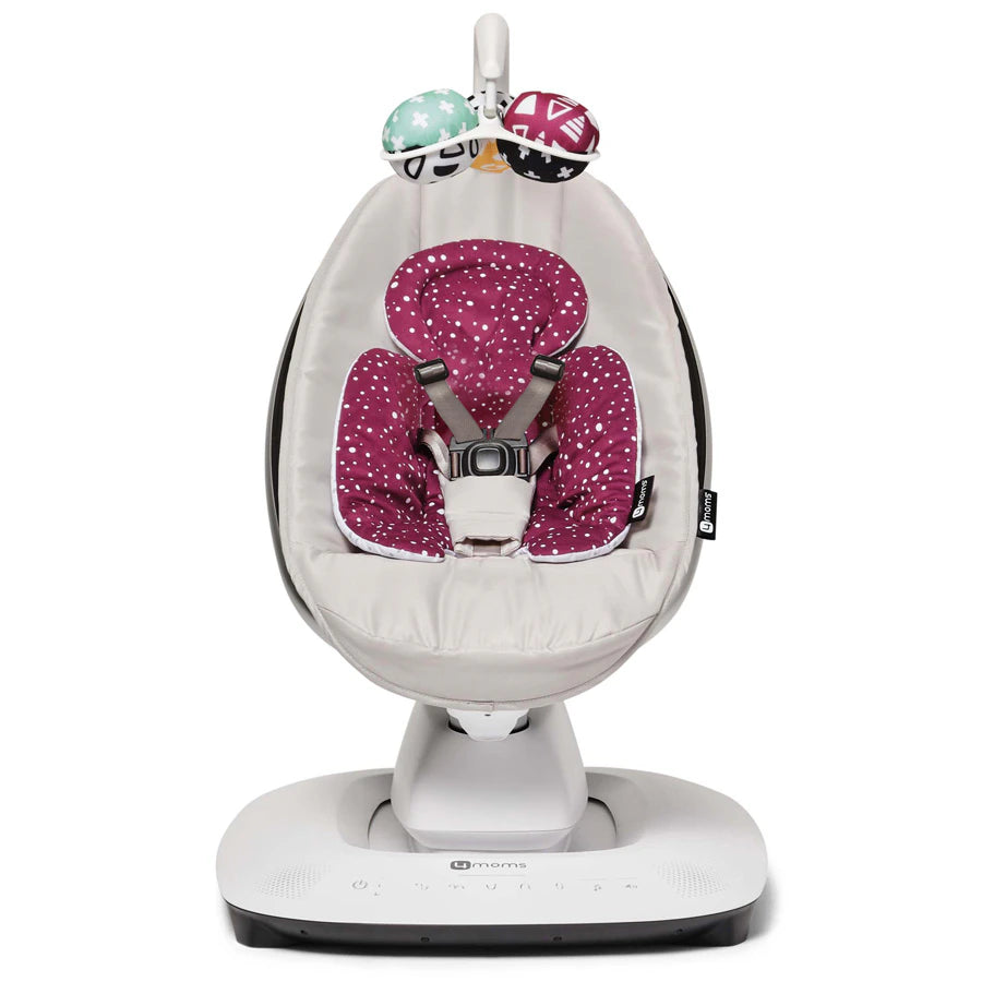 4Moms MamaRoo 5 Multi-Motion Baby Swing (Grey) + Newborn Insert