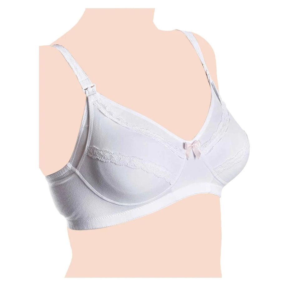 Chicco Nursing Bra in White Cotton