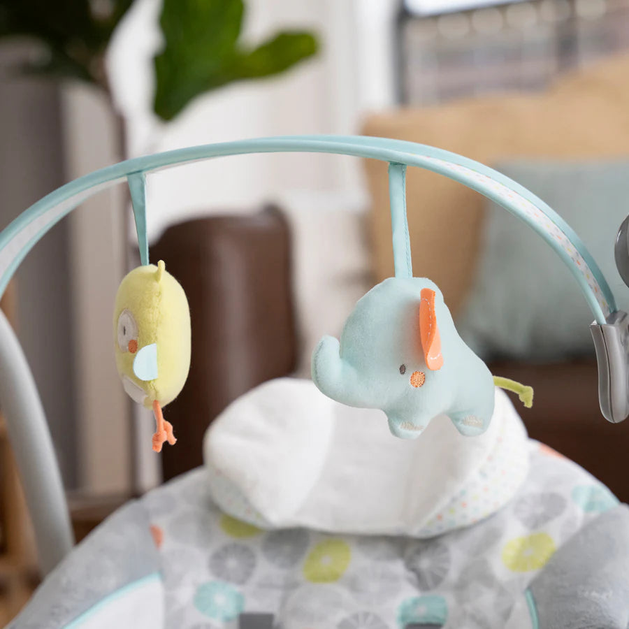 أرجوحة محمولة من Ingenuity Swing 'n Go مع عناق وهتافات أرجوحة محمولة من Ingenuity Swing 'n Go مع عناق وهتافات
