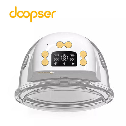 Doopser Electric Wearable Breast Pump Hands Free Rechargeable Single Milk Extractor