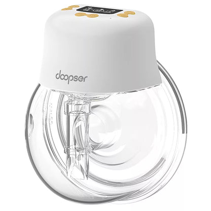 Doopser Electric Wearable Breast Pump Hands Free Rechargeable Single Milk Extractor