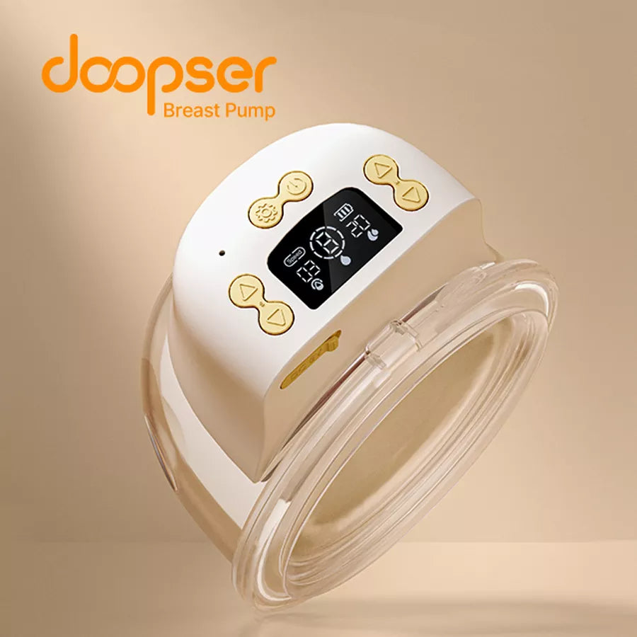 Doopser Electric Wearable Breast Pump Hands Free Rechargeable Single Milk Extractor