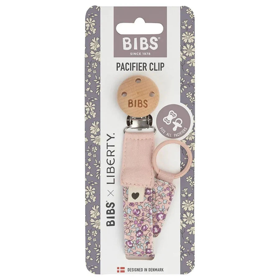 Bibs x Liberty Pacifier Clip (Eloise Blush)