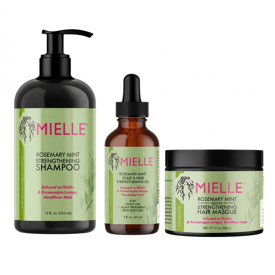 Mielle Rosemary Mint Strengthening 3pcs Bundle Set