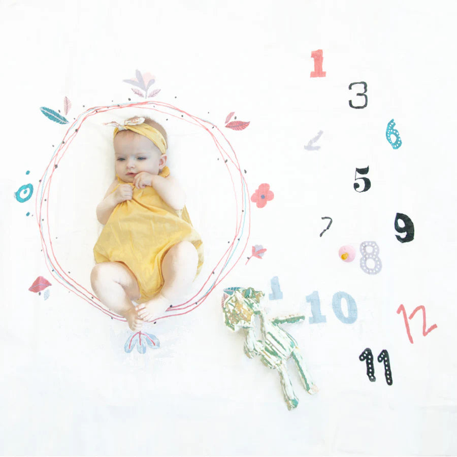 بطانية مايلستون من القطن العضوي بنسبة 100% من إيلي جونيور (وردي) بطانية مايلستون من القطن العضوي بنسبة 100% من إيلي جونيور (وردي)