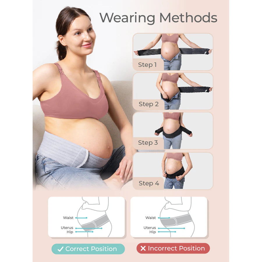 MOOIMOM Bamboo Maternity Support Belt (Grey) MOOIMOM Bamboo Maternity Support Belt (Grey)