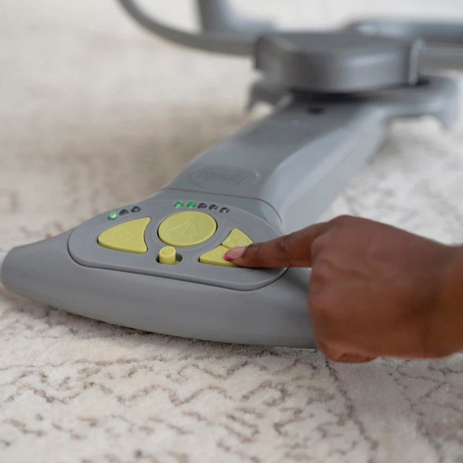 أرجوحة محمولة من Ingenuity Swing 'n Go مع عناق وهتافات أرجوحة محمولة من Ingenuity Swing 'n Go مع عناق وهتافات