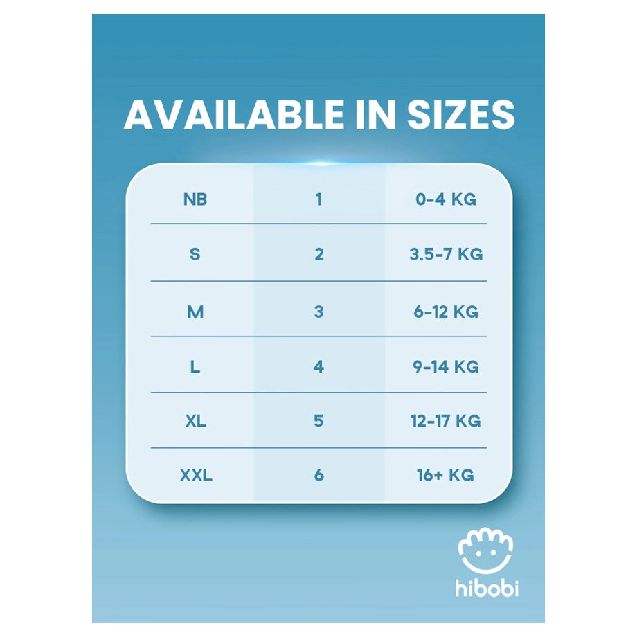 Hibobi Baby Diapers Size Newborn (NB) Pack of 66