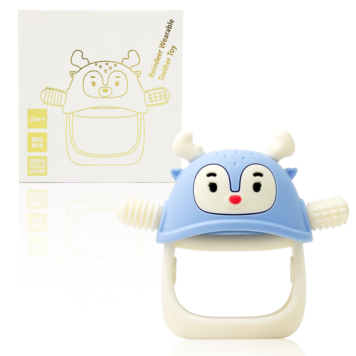 Smily Mia Reindeer Silicone Baby Teether