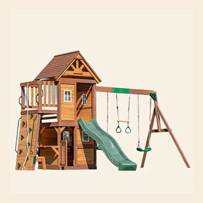 Dynamic Sports Arabian Ibex Wooden Swing Set