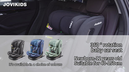Jovikids Ranger TT ISOFIX 360° Rotating Car Seat I-size (Green)
