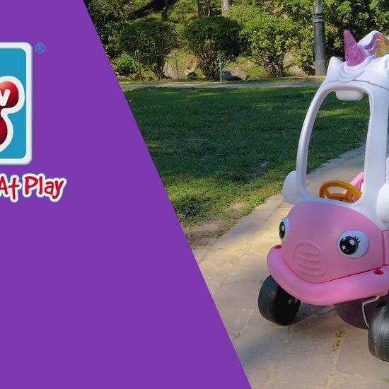 Grow'n Up My Unicorn Coupe Ride-On Car