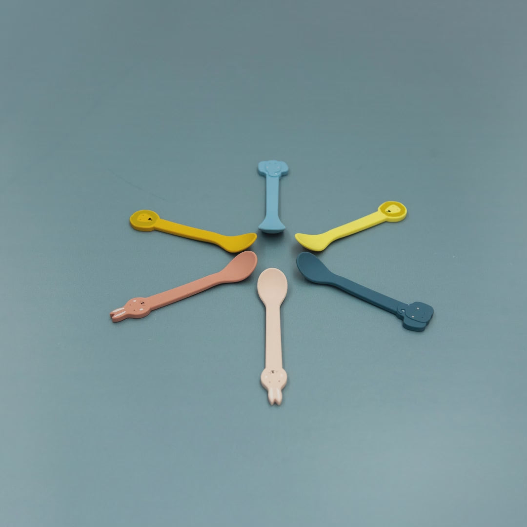 Trixie Silicone Feeding Spoon Pack of 2 (Mr Dino)
