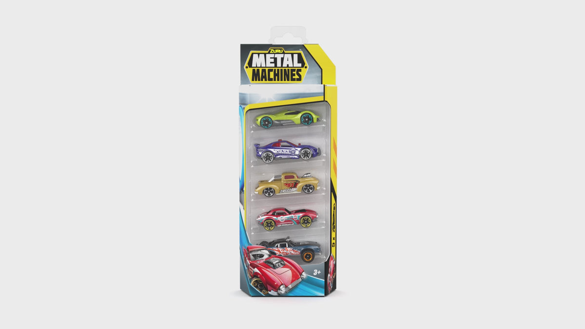 ZURU Metal Machines Cars Series 2 Multi Pack (5 Pk, 12 Pcs, Bulk, Standard Color Assortment)