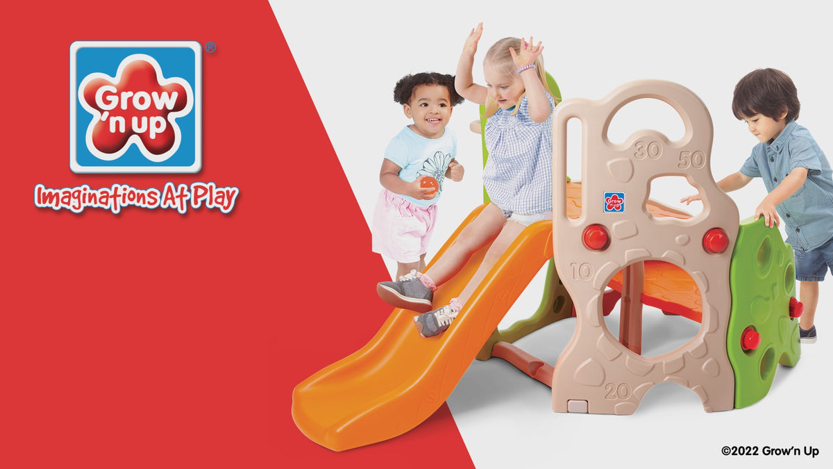 Grow'n Up Little Adventurers Climber & Slide Fun Backyard Playset