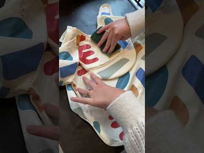 Beaba 2In1 Bib With Removable Sleeves Playful (Multi Color)
