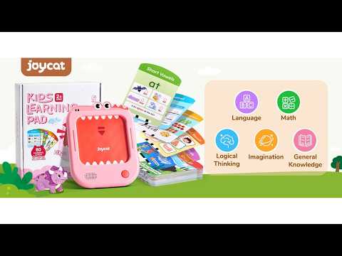 جهاز لوحي تعليمي للأطفال من Joycat (وردي)