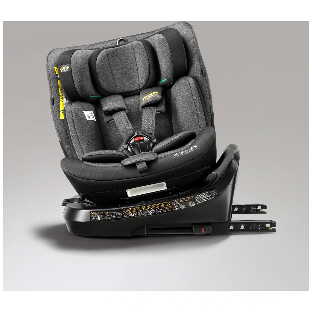 مقعد سيارة للأطفال Jovikids Ranger-2 قابل للدوران 360 درجة مع نظام ISOFIX وساق دعم (أسود توايلايت)