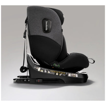 مقعد سيارة للأطفال Jovikids Ranger-2 قابل للدوران 360 درجة مع نظام ISOFIX وساق دعم (أسود توايلايت)